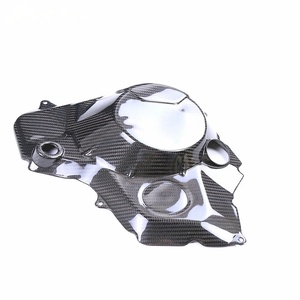 Couvercle de moteur en fibre de carbone sèche 3K pour Kawasaki H2 H2R 2015+, coque de protection du moteur de moto - Product Image 3