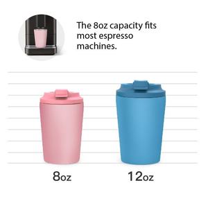 Kingze Biểu Tượng Tùy Chỉnh 8/12Oz Cấp Thực Phẩm Bpa-Miễn Phí Đôi Tường Thép Không Gỉ Du Lịch Cốc Rò Rỉ Bằng Chứng Cách Điện Cốc Cà Phê - Product Image 2