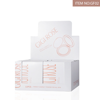 GIGI ROSE GF02 – Kit de Maquillage Longue Tenue Imperméable, Contrôle du Sébum, Hydratant, Éclaircissant, Poudre Compacte pour Femmes