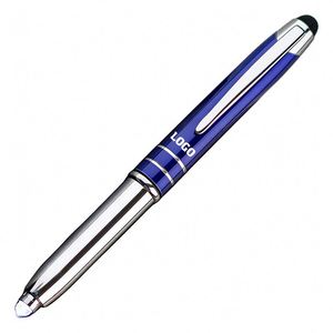 Sy211 Wholesale Stylus Led Light Promotional Metal Custom Logo Ball <b>Pen</b> With Flashlight - Product Image 1