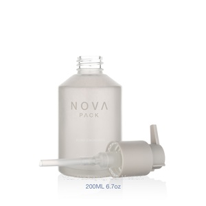 Emballage d'huile corporelle 100ml 120ml 200ml Bouteilles de gel douche savon pour les mains nettoyant pour le visage <span class=keywords><strong>bouteille</strong></span> de lotion pour le corps en verre - Product Image 4