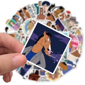 Autocollants décoratifs en vinyle PVC personnalisés ZY0535C, imperméables, style anime <span class=keywords><strong>BoJack</strong></span> Horseman, pour bagages, qualité supérieure, style cartoon - Product Image 3