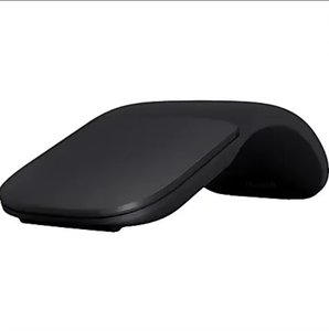<span class=keywords><strong>Souris</strong></span> sans fil pliable ultra-mince pour micro, design ergonomique léger pour les voyages (gris clair et noir) - Product Image 1
