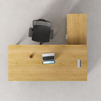 Bureau de direction minimaliste moderne, ensemble table et chaise pour un seul patron, série simple, mobilier de bureau