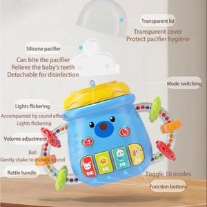 ของเล่นขวดนมปลอมแบบไฟฟ้าสำหรับเด็ก <span class=keywords><strong>0</strong></span>-<span class=keywords><strong>1</strong></span> <span class=keywords><strong>ปี</strong></span> พร้อมไฟและเสียงเพลง ภาษาจีน-อังกฤษ สำหรับการศึกษาปฐมวัย QY - Product Image 5