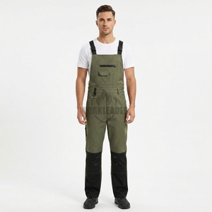 Salopette de travail robuste <span class=keywords><strong>en</strong></span> coton Ripstop pour mécaniciens, charpentiers et ouvriers du bâtiment, pantalon de sécurité ignifuge et réfléchissant niveau B - Product Image 1
