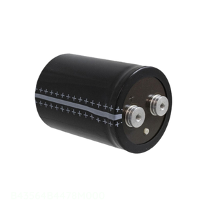 Condensador de Canal de Fabricante para Montaje en Chasis, 4700 uF, Aluminio, 4700UF, 20%, 350V, Atornillable, B43564B4478M000 - Product Image 1