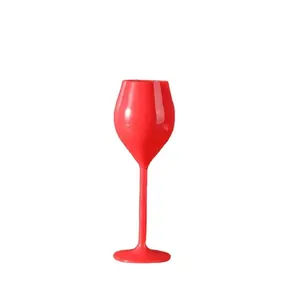 Grosir 4 oz Food Grade dapat digunakan kembali gelas anggur plastik