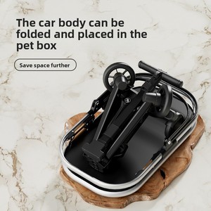 Carrito Plegable y Ajustable de 4 Ruedas para Mascotas, Ligero y Resistente, para Perros y Gatos, Uso en Exteriores, Carga Máxima, Venta al Por Mayor - Product Image 3