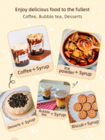 HENGZHI 2,5kg Geconcentreerde Caramel-smaaksiroop, veelzijdige fruitsiroop, premium smaakversterker voor Boba Bubble Tea ingrediënten