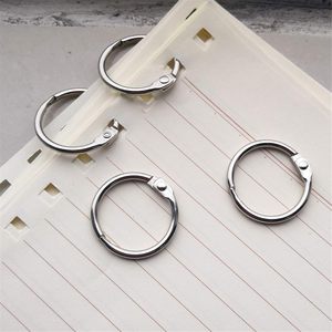 Antner 100pcs 1 \ "Nickel mạ kim loại chất kết dính nhẫn khắc văn phòng cuốn sách Nhẫn & Keychain cho các trường học & văn phòng sử dụng - Product Image 6