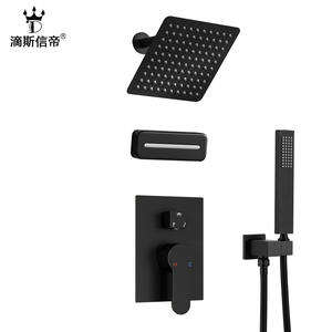 Juego de Ducha Multifuncional Simple de Acero Inoxidable, Cuerpo de Válvula de Agua Fría y Caliente con Grifo de Ducha Oculto para Uso en Apartamentos - Product Image 2