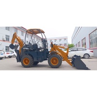 Mini-chargeuse-pelleteuse 4x4 Diesel Euro5 CE avec godet frontal hydraulique haute performance PLC 0,5 m³