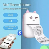 Printer Thermal Mini Portabel Hotsale C9B 5 Kertas Cetak 5 Pita Perekat 3 Kertas Warna Stok / Antarmuka USB