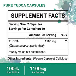 Oem Private Label Veganistische Tudca Capsules 500Mg Leverfunctie Ondersteuning Tudca Capsules - Product Image 4