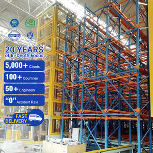 차고 창고 4 방향 셔틀 랙 셔틀 시스템이있는 자동 라디오 셔틀 랙 팔레트 랙 시스템 - Product Image 1