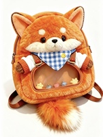 Sac à dos en peluche personnalisé avec design de mascotte, rembourrage en coton PP, matériau non toxique - Marque Xiaonuomi, cadeau d'entreprise pour tous les âges