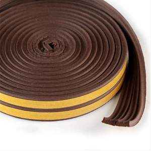 צורה d 9*6 מ "מ עמיד למים קצף גומי דלת אטם רצועת פרופיל גומי מזג אוויר פס דבק עצמי פס - Product Image 4