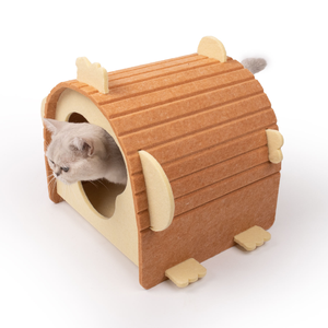 เตียงถ้ำแมวบ้านแมวที่นอนพับได้อุปกรณ์สัตว์เลี้ยงใหม่ดีไซน์<span class=keywords><strong>2025</strong></span>การปรับแต่งภายในอาคาร - Product Image 3