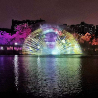 Hot Selling Outdoor Wasser vorhang Garten brunnen Wasserfall Nebel Nebel Bildschirm für Lake Application Movie Screen Effekt