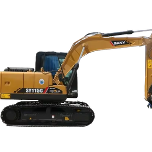 Excavadora sobre orugas pequeña Sany de 11 toneladas con excelente precio de rendimiento con motor central y componentes de motor - Product Image 1