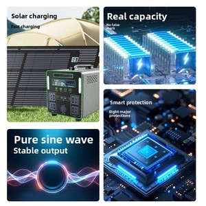 Station d'alimentation portable extérieure 220V 10 <span class=keywords><strong>kWh</strong></span> Batterie lithium-ion ultra-haute capacité Urgences domestiques Stockage d'énergie en déplacement - Product Image 3