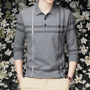 เสื้อเชิ้ตแขนยาวผู้ชายผ้าฝ้ายถักคุณภาพสูง 100% ลายสก็อตคลาสสิก ระบายอากาศได้ดี สไตล์ลำลองทางธุรกิจ โลโก้ด้านหน้าแบบวินเทจ - Product Image 2