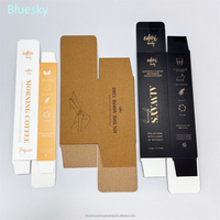 LOGO personnalisé emballage du produit petite boîte en carton, boîte en papier Kraft uni pour l'emballage de gobelets en verre