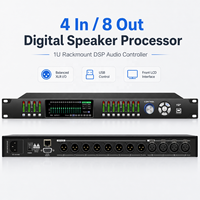 Processeur audio numérique FIR4008 Drive Rack, double effet DSP haute qualité, 4 entrées 8 sorties, professionnel.