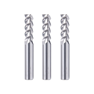 Fraise à bout en carbure de tungstène HRC45 à 3 cannelures, fraise CNC sans bavures, OEM - Product Image 2