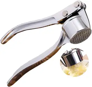 Professional garlic press features unique circular design concentrated force and achieves the high-efficiency of garlic paste