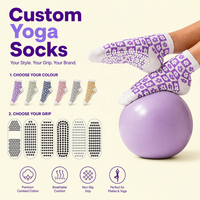 Chaussettes de yoga et de pilates en coton personnalisées pour équipes, avec logo sur mesure, antidérapantes, qualité supérieure, respirantes, pour le sport – Fabricant OEM