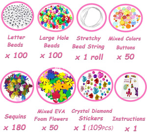 Venta al por Mayor de 1200 Piezas de Materiales para Manualidades, Juguetes Educativos para Niños, Set de Decoración para la Escuela - Product Image 2