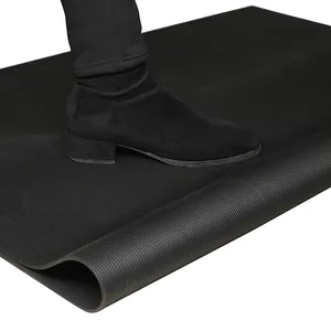 Black Fine Ribbed Rubber Sheet/mat/roll/plate/flooring