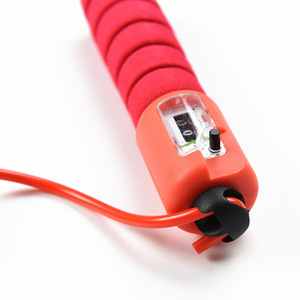Cuerda para saltar con contador, longitud ajustable, cuerda de algodón con contador para adultos y niños, ejercicio físico, color aleatorio - Product Image 3