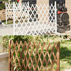 Valla de madera blanca para exteriores, anticorrosiva, para patios, jardines, barandillas de malla retráctiles, cercas de madera, corrales para perros - Product Image 1