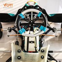 Vortkart Junior Senior 125cc 2 Temps Moteur à Essence Go Karting Professionnel Entraînement Direct OK Racing Go Kart Châssis pour Adulte