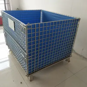 Contenitore resistente della rete metallica/contenitore di stoccaggio del contenitore del metallo utilizzato per il contenitore della rete metallica del magazzino