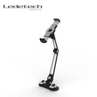 Coolcold — support universel ergonomique pour de tableau de bord, long, en alliage d'aluminium, à double aspiration, pour smartphone, tablette, pc, mobile