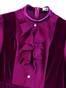 Ocstrade Robe de Soirée de Luxe en Velours à Manches Longues pour Femme, Robe de Créateur Automne-Hiver, Grande Taille Élégante - Product Image 6