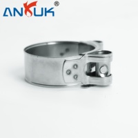 Collier de serrage en acier inoxydable personnalisé 304 316 Bande extra résistante 20 mm à 300 mm Collier de serrage à haute charge pour moteurs industriels et systèmes de fluides