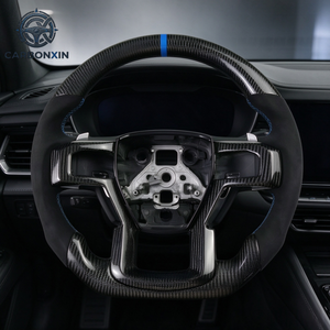 Volant de course sport en fibre de carbone véritable personnalisé pour Ford F150 Raptor Ranger Everest 2015 2016 2017 2018 2020 2021 2023 - Product Image 6