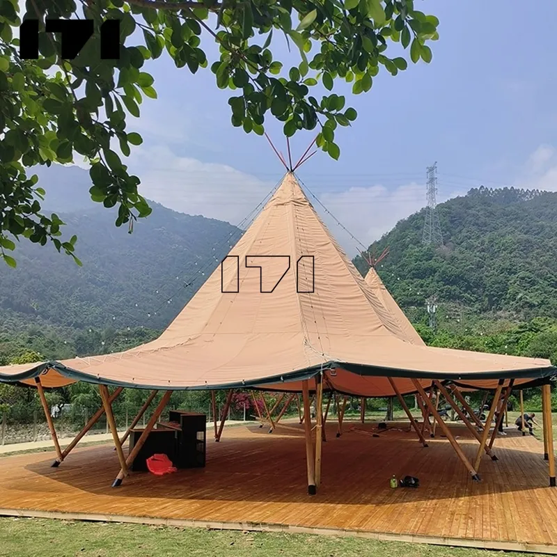 Canvas Tipi Tent Tipi Tent Ultralichte Piramide Tipi Tent Voor Volwassenen