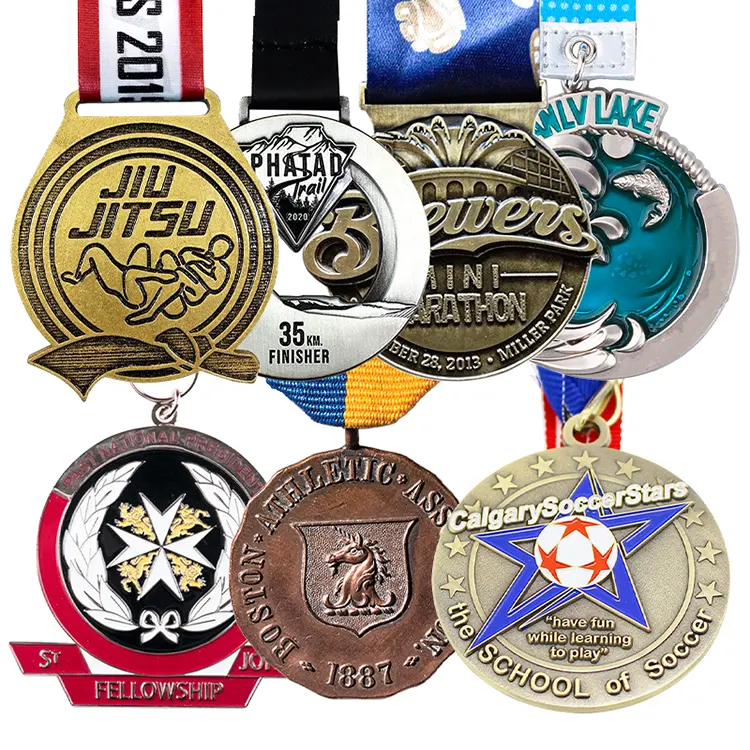 Médailles et trophées Marathon Running Blank German Taekwondo Champions League Soccer Football Metal Custom Sport Medal
