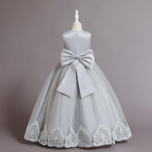 4-16 anni ragazza ricamata in rete di perline <span class=keywords><strong>abiti</strong></span> lunghi occasioni formali bambini <span class=keywords><strong>damigella</strong></span> d'onore Host costumi da <span class=keywords><strong>cerimonia</strong></span> di spettacolo - Product Image 6