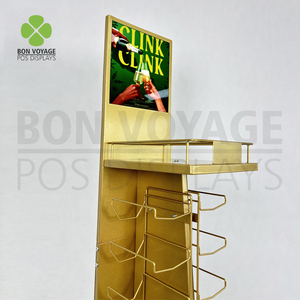 Chất lượng cao sáng tạo kim loại rượu vang đỏ bia tầng thường vụ Giá rượu tùy chỉnh bán buôn - Product Image 2