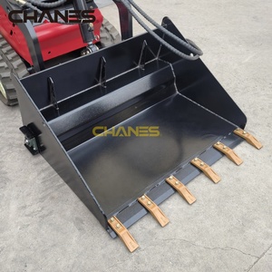 건설 기계 용 미니 스키드 스티어 로더 토양 컨디셔너 버킷에 대한 맞춤형 유압 버킷 부착 모터 기어 - Product Image 4