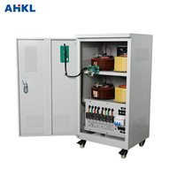 Stabilisateur de tension automatique triphasé TNS 20KVA 380V de type servo AVR, large plage de tension d'entrée, écran LCD, OEM ODM pris en charge