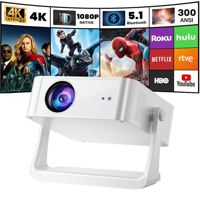 New Mini Retroprojecteur Portable 4k Wifi Android Video Projector C6 Auto Projector Home Theate Projecteur Smart Android WiFi