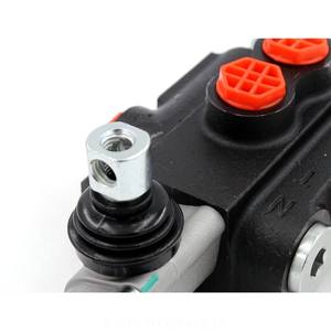Válvula Hidráulica Monobloque P40 G38 con Tapas Rojas, Diseño Compacto para Sistemas de Maquinaria - Product Image 5